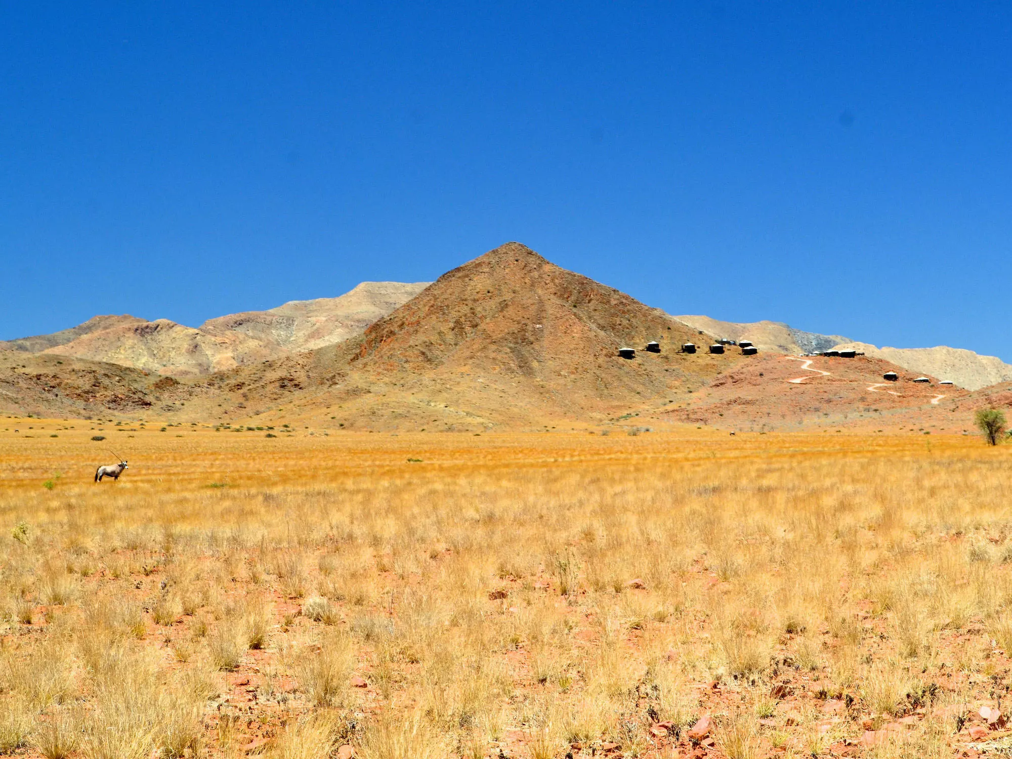 Desert huts outside Sosusvlei, Namibia