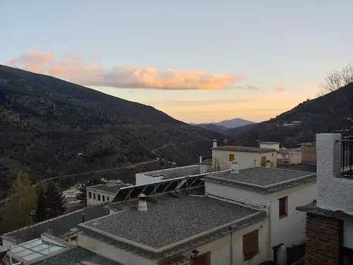 View from the quarters in Teverez, Spain