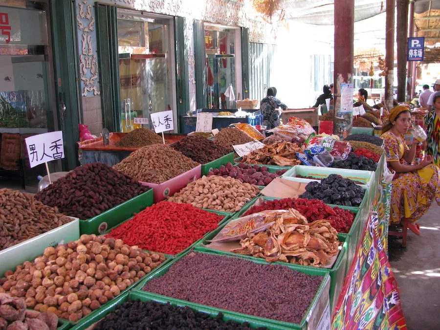 Berries sold at market